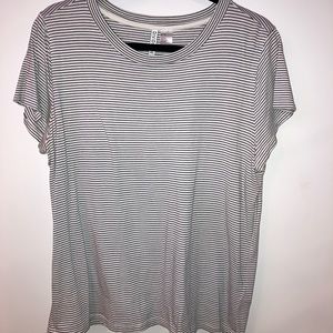 Black and White Striped Tee